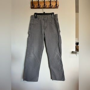 Men’s grey Carhartt Carpenter pants (28”inseam)